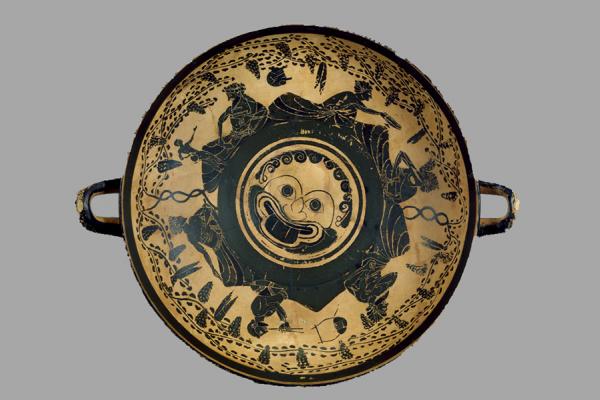 athenian pot with gorgon head ashmolean