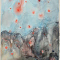 A 1970s watercolour, gouache and ink painting by Anselm Kiefer titled Die Etsch