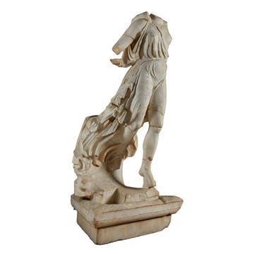 Cast of the Nike of Paionios, from Olympia, CG.B.86 A cast of a standing figure wearing robes, with right arm and head missing