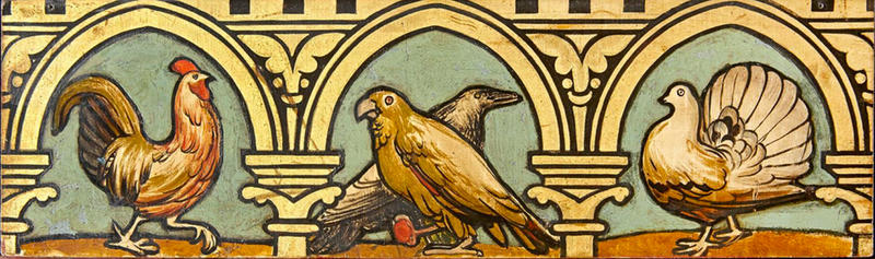 William Burges et al, Great Bookcase (detail) William Burges et al, Great Bookcase (detail)