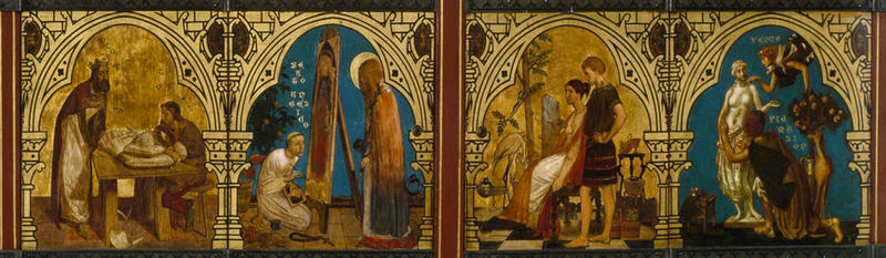 William Burges et al, Great Bookcase (detail) William Burges et al, Great Bookcase (detail)