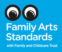 Eyesabove fas logo blue Family Arts Standards