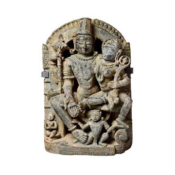Figure of Vishnu and Lakshmi, AD 600, EA1965.161 Stone sculpture of the gods Vishnu and Lakshmi