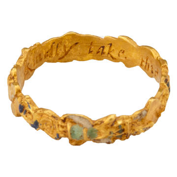Gold posy ring AN2011.32 Gold posy ring