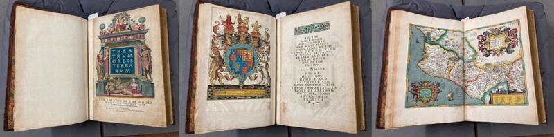 Ortelius' Theatrum Orbis Terrarum, first English translation: frontispiece, dedication and New Spain Ortelius' Theatrum Orbis Terrarum, first English translation: frontispiece, dedication and New Spain