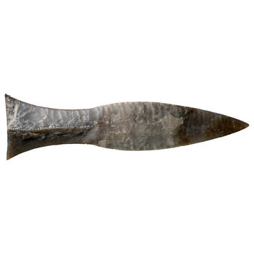 Late Neolithic dagger, AN1927.4848 Stone sculptured into a dagger shape