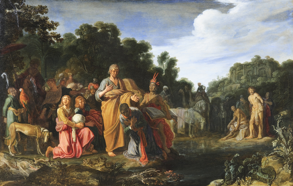 2020 Young Rembrandt Exhibition – Pieter Lastman, The Baptism of the Eunuch, c. 1615–20 © Fondation Custodia, Collection Frits Lugt, Paris