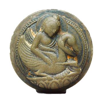 Plaque depicting Prince Siddhartha and the Wounded Swan, EA2000.21 Plaque depicting Prince Siddhartha and the Wounded Swan