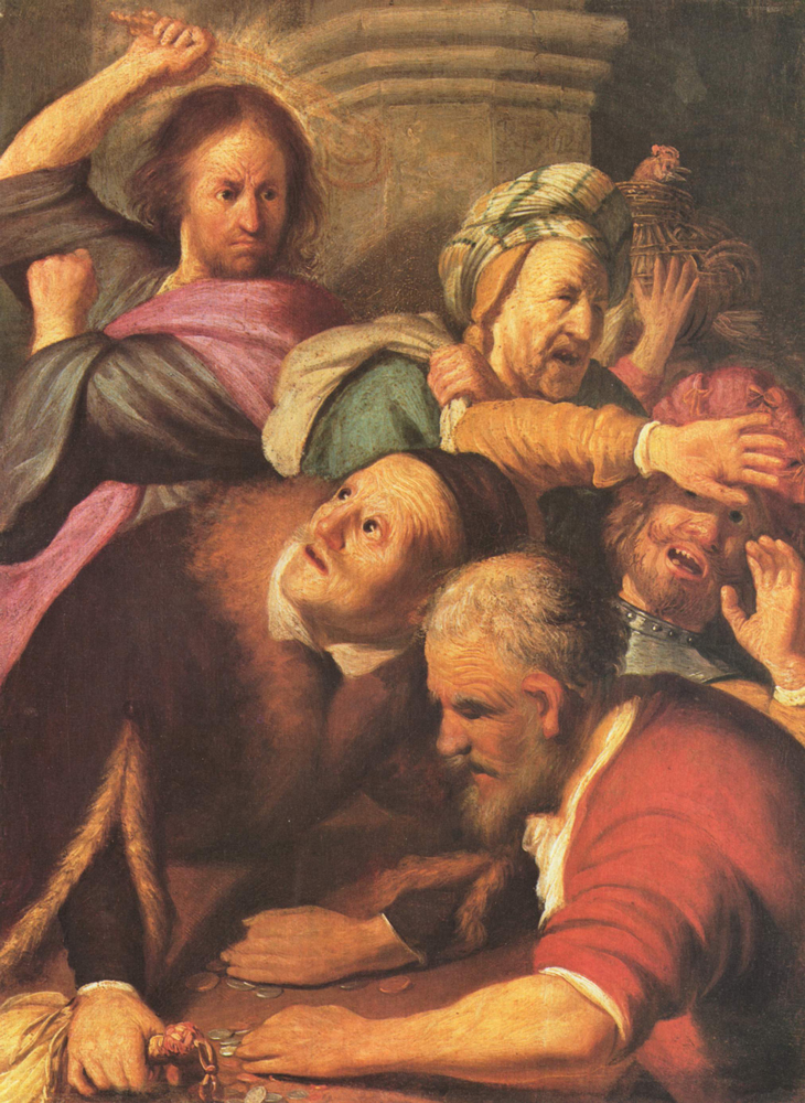 2020 Young Rembrandt Exhibition – Rembrandt, Christ Driving the Money Changers from the Temple, 1626 © The Pushkin State Museum of Fine Arts, Moscow
