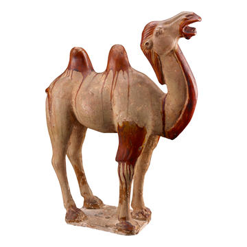Tang Dynasty model of a Camel, EA2012.189 A sculpture of a camel with two humps