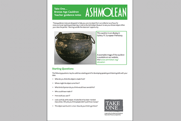 learn pdf take one bronze age cauldron teacher