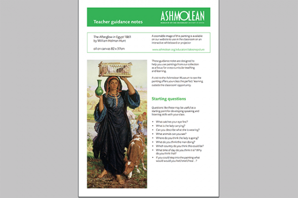 learn take one teacher guidance notes the afterglow in egypt